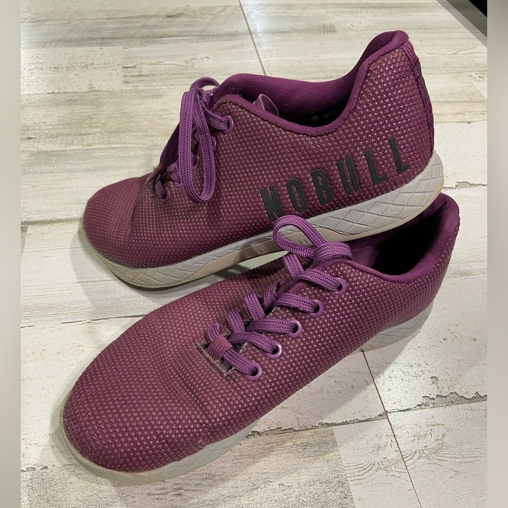NoBull Crossfit Training Deep Purple Superfabric Shoes 8.5